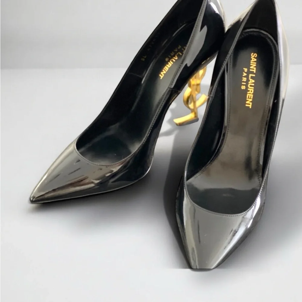 Saint Laurent Opyum Patent Leather Heels β Size 40 (US 10) β NIB - Picture 5 of 7